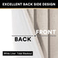 Primitive Textured Linen 100% Blackout Curtains for Bedroom/Living Room Energy Saving Window Treatment Curtain Drapes, Burlap Fabric with White Thermal Insulated Liner (2 Panels, 52 X 84 In, Natural)