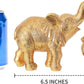 Gold Elephant Decor, Mother Elephant Statue Figurines for Home Decorations Gifts for Women