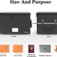 File Box with Lock, Fireproof Document Box, File Storage Organizer,Waterproof File Box Filing Box with Handle,Portable Home Office Safe Box for Hanging Letter/Legal,Black(15.35×12.2×10.2 Inch)