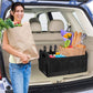 Trunk Organizer for Car, Car Storage, Reinforced Handles, Collapsible Multi-Compartment Car Organizers Foldable and Waterproof, 600D Oxford Polyester, Suitable for Any Car, SUV, Mini-Van, Black