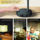 Bedside Lamp with USB Ports(Dual), Stepless Dimmable, Warm Light, Rotary Switch Control,  Eye-Caring Nightstand Lamp, Fabric Lampshade, Bulb Included,Side Table Lamp for Bedroom,Need Installation