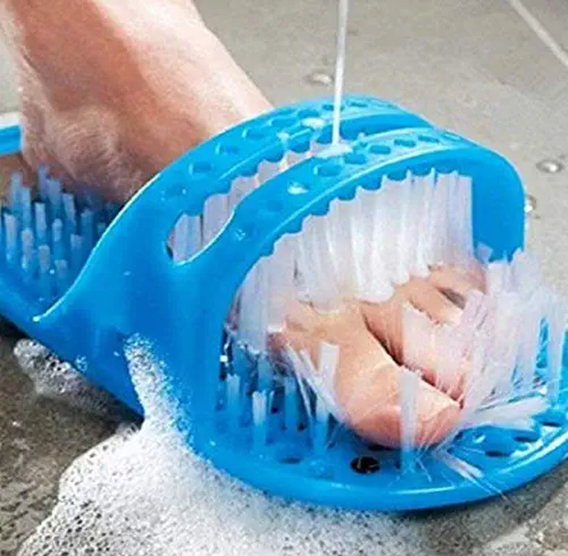Simple Feet Cleaner, Magic Foot Scrubber,Exfoliating Easy Feet Cleaning Brush,Feet Washer Foot Shower Spa Massager Slippers for Unisex Adults
