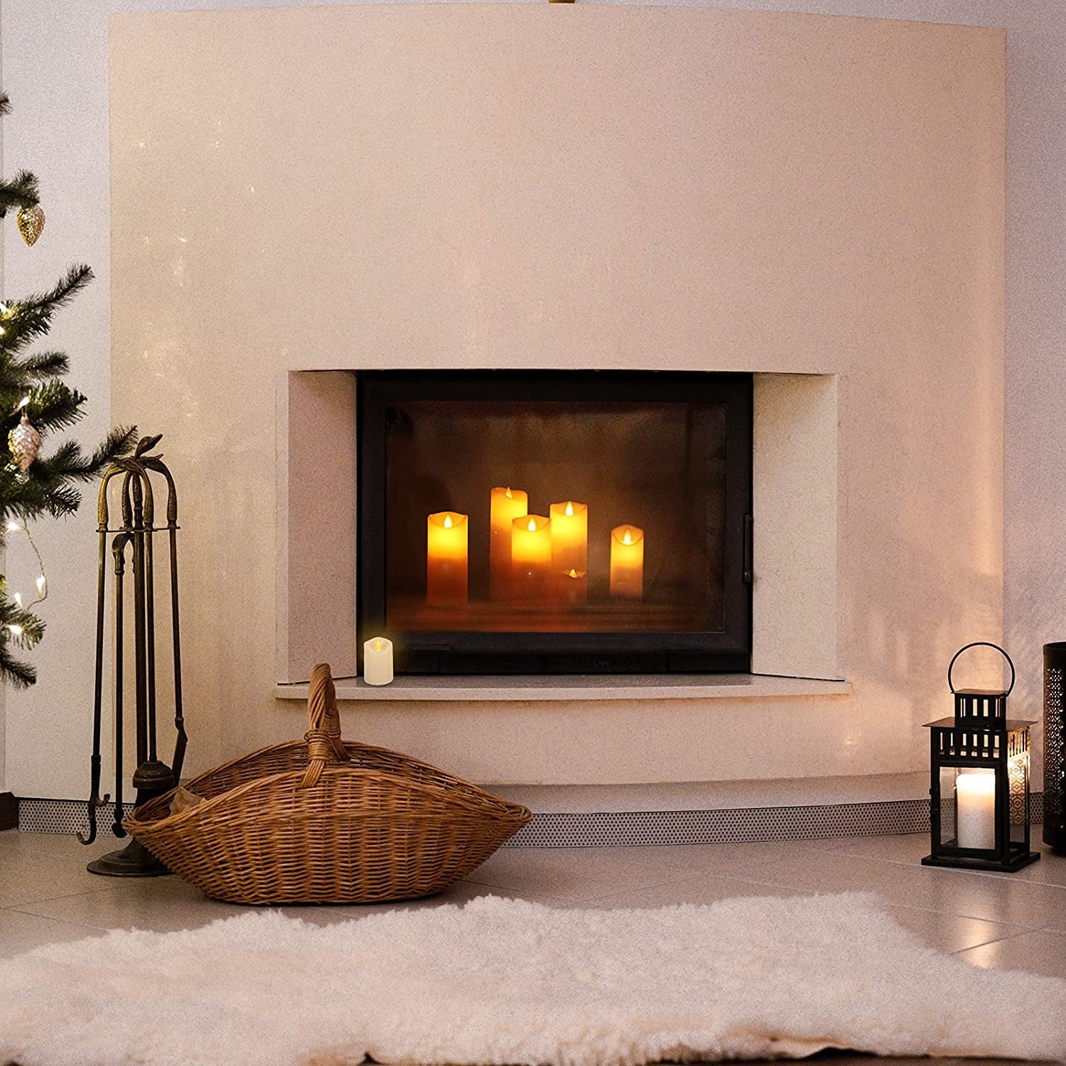 Flickering Flameless Candles with 10-Key Timer Remote, Exquisite Decor Battery Operated Candles Outdoor Heat Resistant with Realistic Moving Wick LED Flames