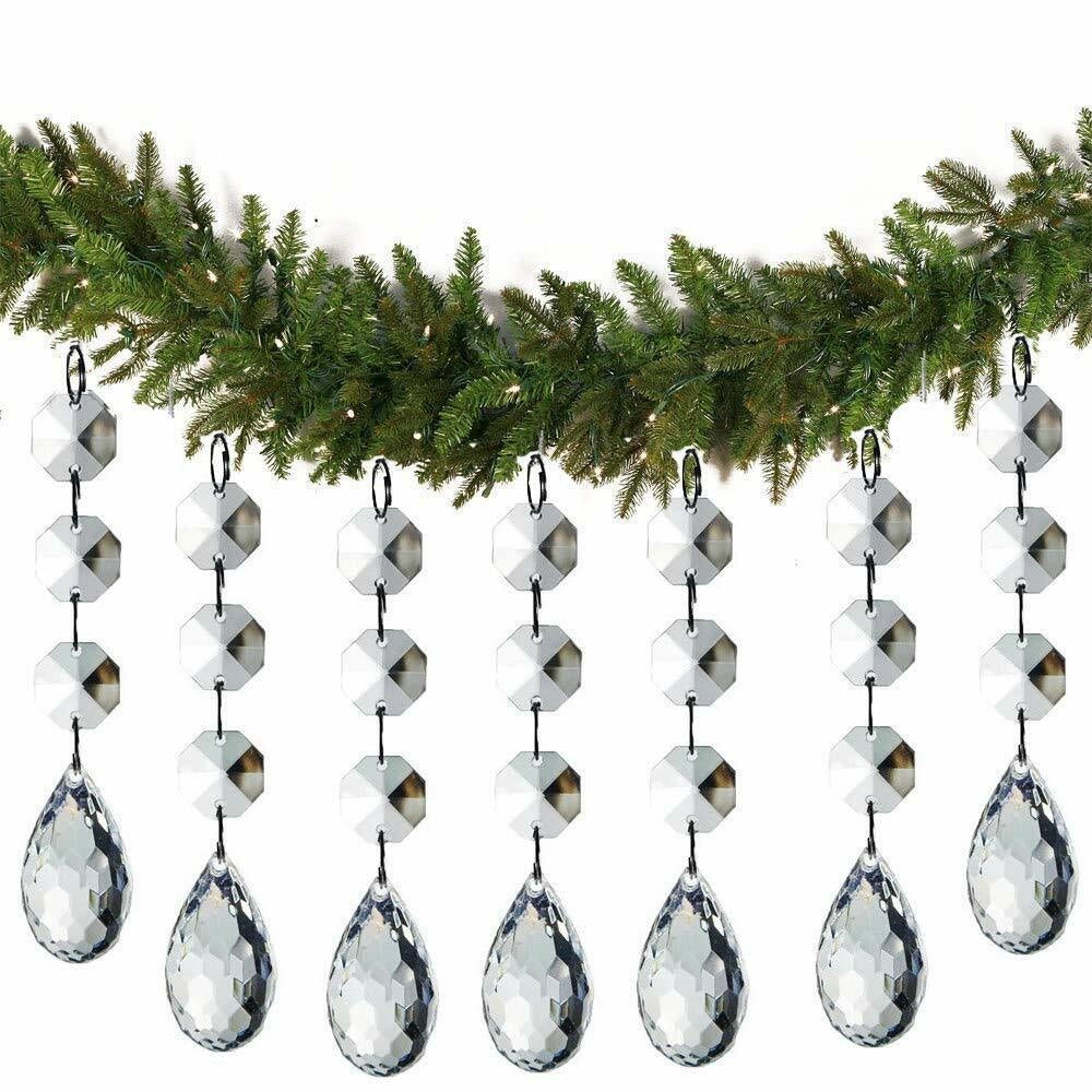 30Pcs Christmas Drops Ornaments Festival Party Xmas Tree Hanging Decorations
