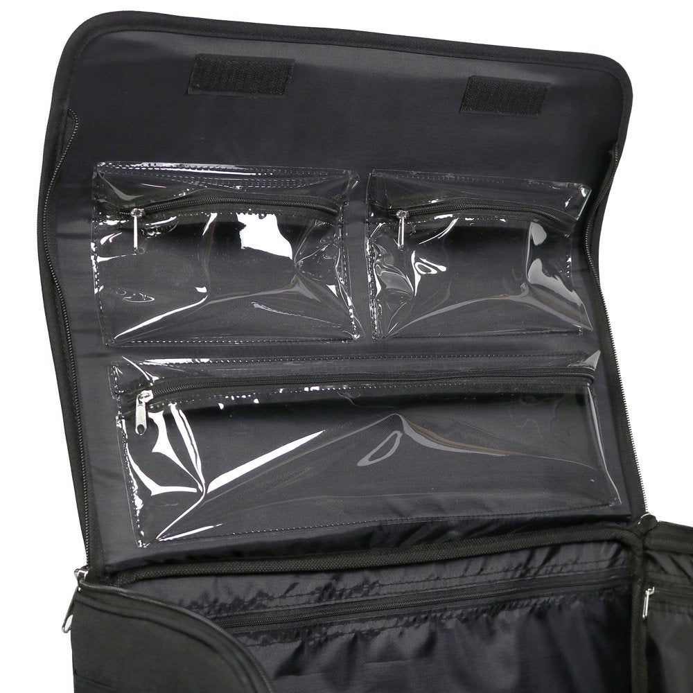 Rolling Sewing Machine Tote, Black & White