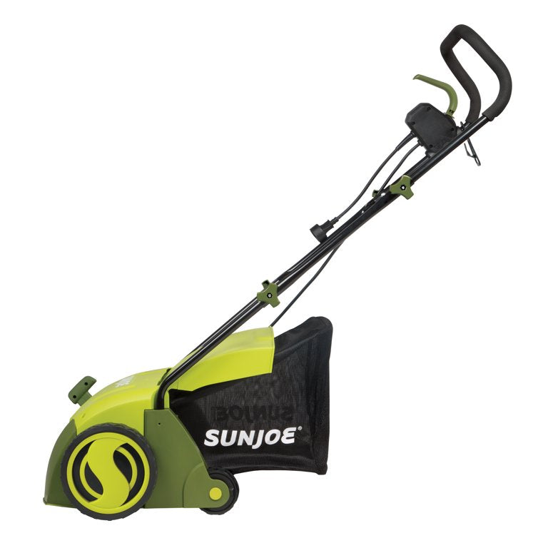 Sun Joe AJ801E Electric Lawn Dethatcher W/ Collection Bag, 13 inch, 12 Amp, Scarifier