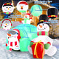 Christmas Inflatables Outdoor Decorations, Blow up Snowman Penguins Inflatable