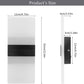 Modern Wall Sconce 12W LED Wall Lights Indoor Acrylic Modern Wall Light Set of 2 LED Wall Lamp for Hallway Living Room Corridor Bedroom, Warm White