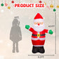 5 FT Christmas Inflatables Santa Claus Outdoor Christmas Decorations Clearance Blow up Yard Decor with LED Lights for Xmas Holiday Party Indoor Garden Lawn Décor