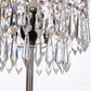 Chrome Crystal Table Lamp,Modern Crystal Touch Desk Lamp for Bedroom,Silver Desk Lamp with Crystal Shade for Bedrooms,Living Room,Bedside