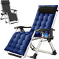 Zero Gravity Chair, Lawn Recliner, Reclining Patio Lounger Chair, Folding Portable Chaise, with Soft Cushion, Cup Holder, Adjustable Headrest