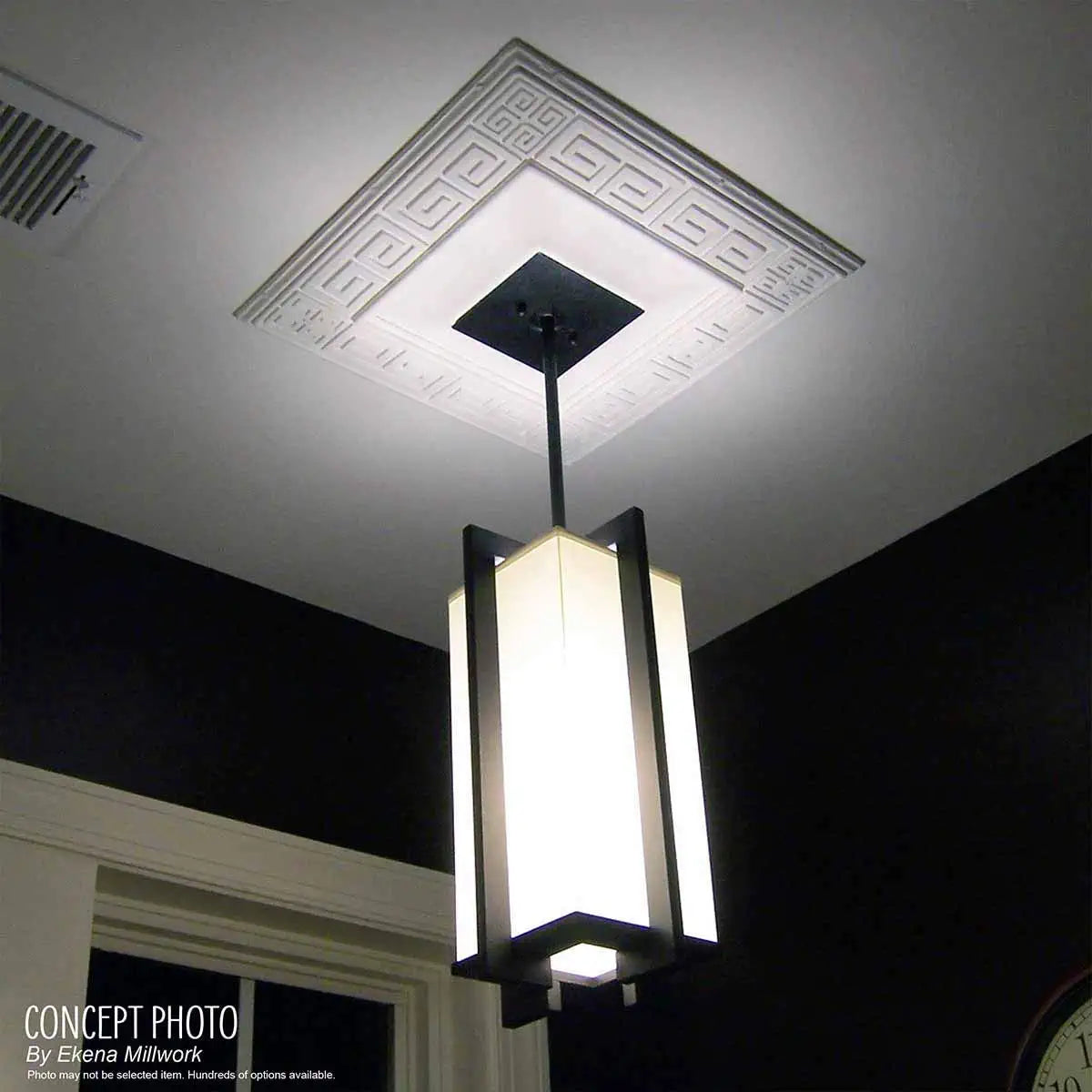 CM18RO Rose Ceiling Medallion, 18"OD X 3 1/2"ID X 1 1/2"P, Factory Primed