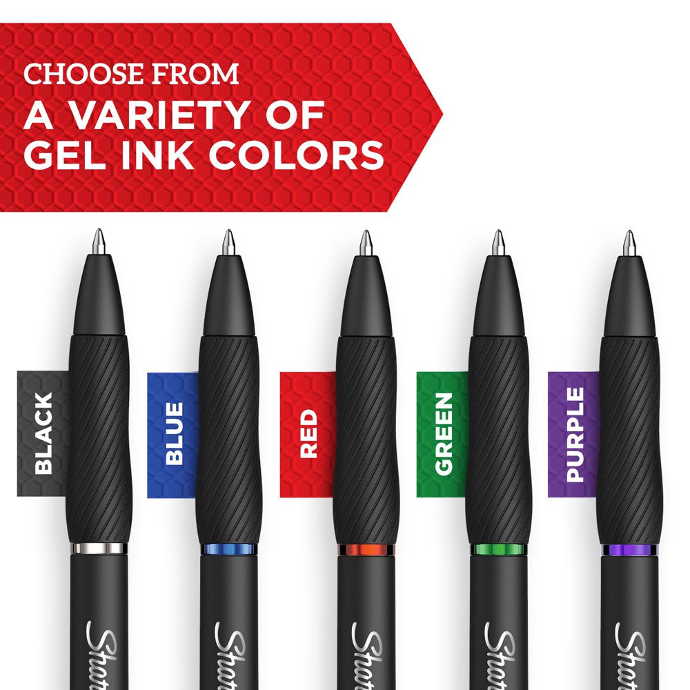 Sharpie S-Gel Retractable Gel Pen, Medium Point, Blue Ink, 4 Pack (2096172) (Other)