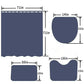 4Pcs Indigenous African Shower Curtain Sets Waterproof Non-slip Bath Mat Anti-skid Cushions Rug Bathroom Non-Slip Toilet Lid