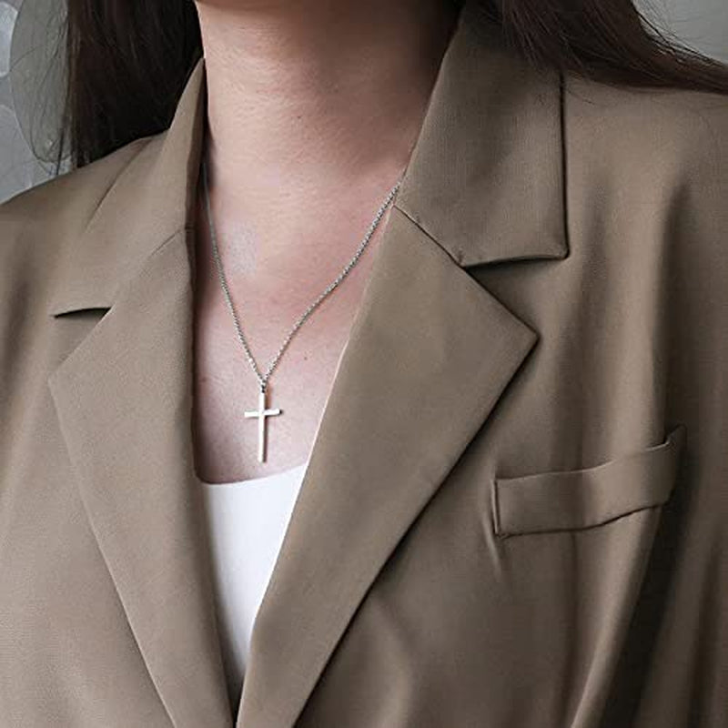Cross Pendant Necklace Cross Penadat Necklaces Chain Dainty Prayer Jewelry for Women and Girls