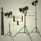 Vintage Industrial Black Retro Tripod Adjustable Floor Lamp Parking Light, 5 Meter Cable with Foot Switch Parking Light Tripod Gooseneck for Living Room Bedroom Office Bar Lighting (Pack of 2)