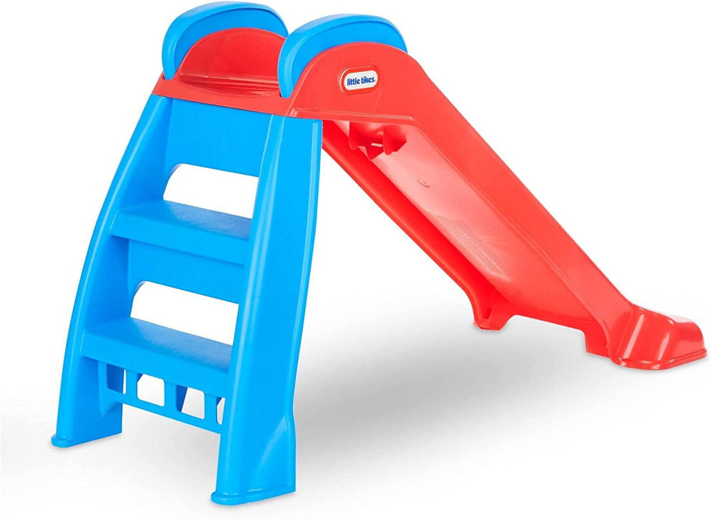 Little Tikes First Slide Toddler Slide, Easy Set up Playset for Indoor Outdoor Backyard, Easy to Store, Safe Toy for Toddler, Slip and Slide for Kids (Red/Blue), 39.00''L X 18.00''W X 23.00''H