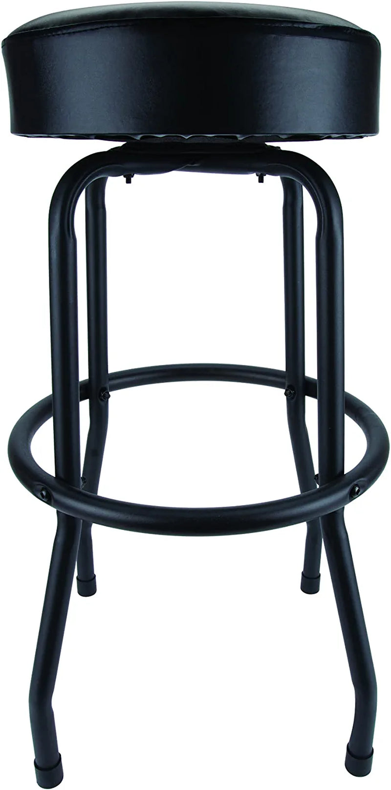 W85010 Swivel Seat Bar Stool for Mechanic Garages and Workshops, Black, 0.6X9.8X5.8 Inches