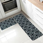 Kitchen Rug Set, 2 Pc. Set, Decorative and Modern Area Floor Runners, Soft, Absorbent, and Washable with Non-Skid Backing, Plush Small and Large Mats