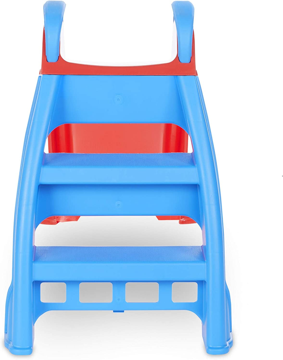 Little Tikes First Slide Toddler Slide, Easy Set up Playset for Indoor Outdoor Backyard, Easy to Store, Safe Toy for Toddler, Slip and Slide for Kids (Red/Blue), 39.00''L X 18.00''W X 23.00''H