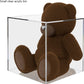 5 Sided Cube Display Box 5 Inch Square Hollow Flippable Bin One Open Side Clear Platform Display Art Pedestal Collectible Cover Showcase Stand Expo Event Wedding Reception by