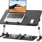 Laptop Desk for Bed, SAIJI Lap Desks Bed Trays for Eating Writing, Adjustable Computer Laptop Stand, Foldable Lap Table in Sofa and Couch (23.6 X 13,Black)