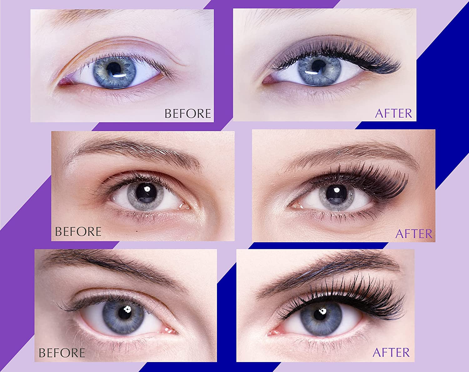 Updated 3D 6D Magnetic Eyelashes with Eyeliner Kit- 2 Tubes of Magnetic Eyeliner & 10 Pairs Magnetic Eyelashes Kit-With Natural Look & Reusable False Lashes -No Glue Need