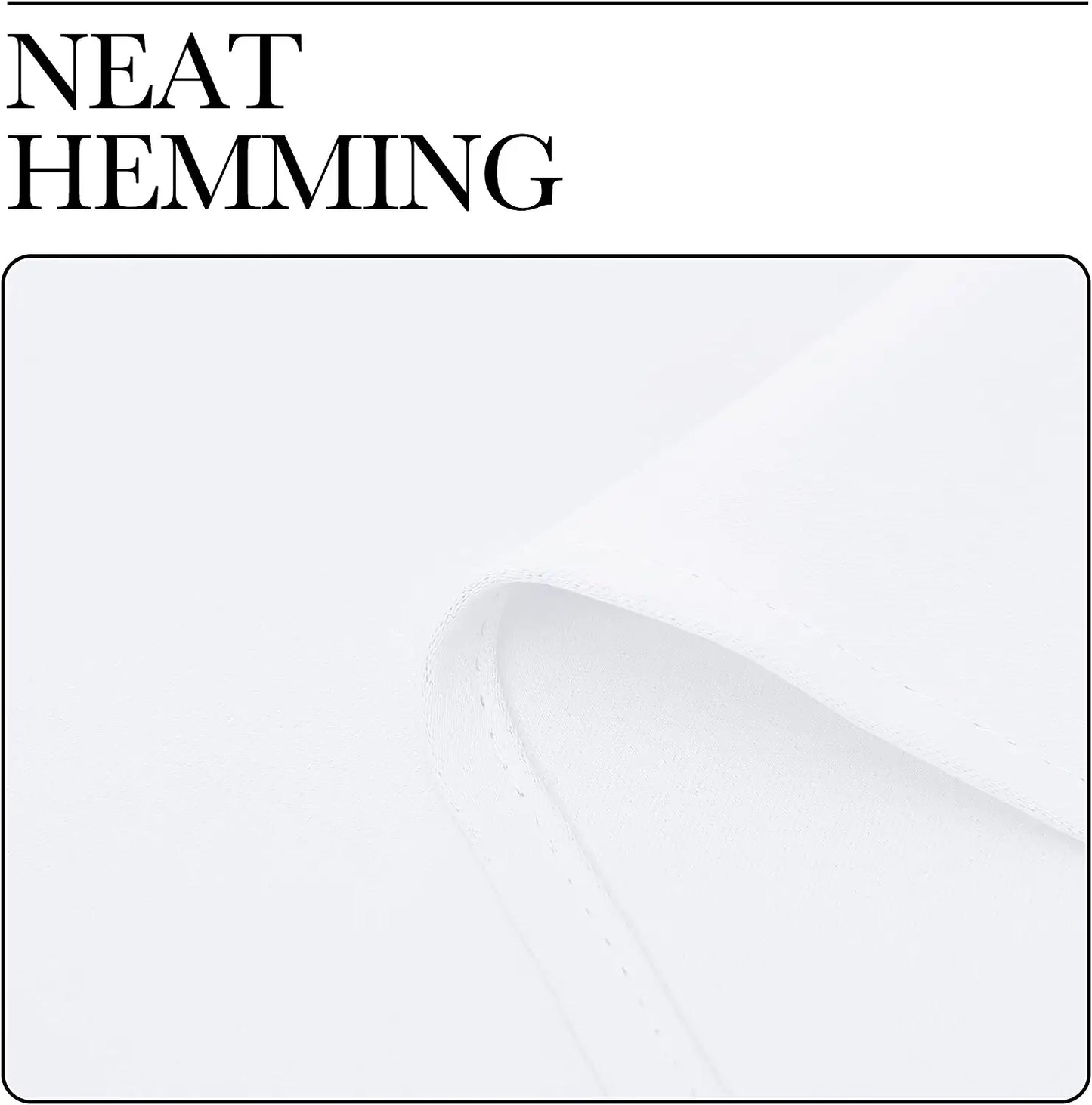 Living Room Curtain Drapes - (White Color) W70 X L95, Set of 2, Window Treatment Drapery Panels