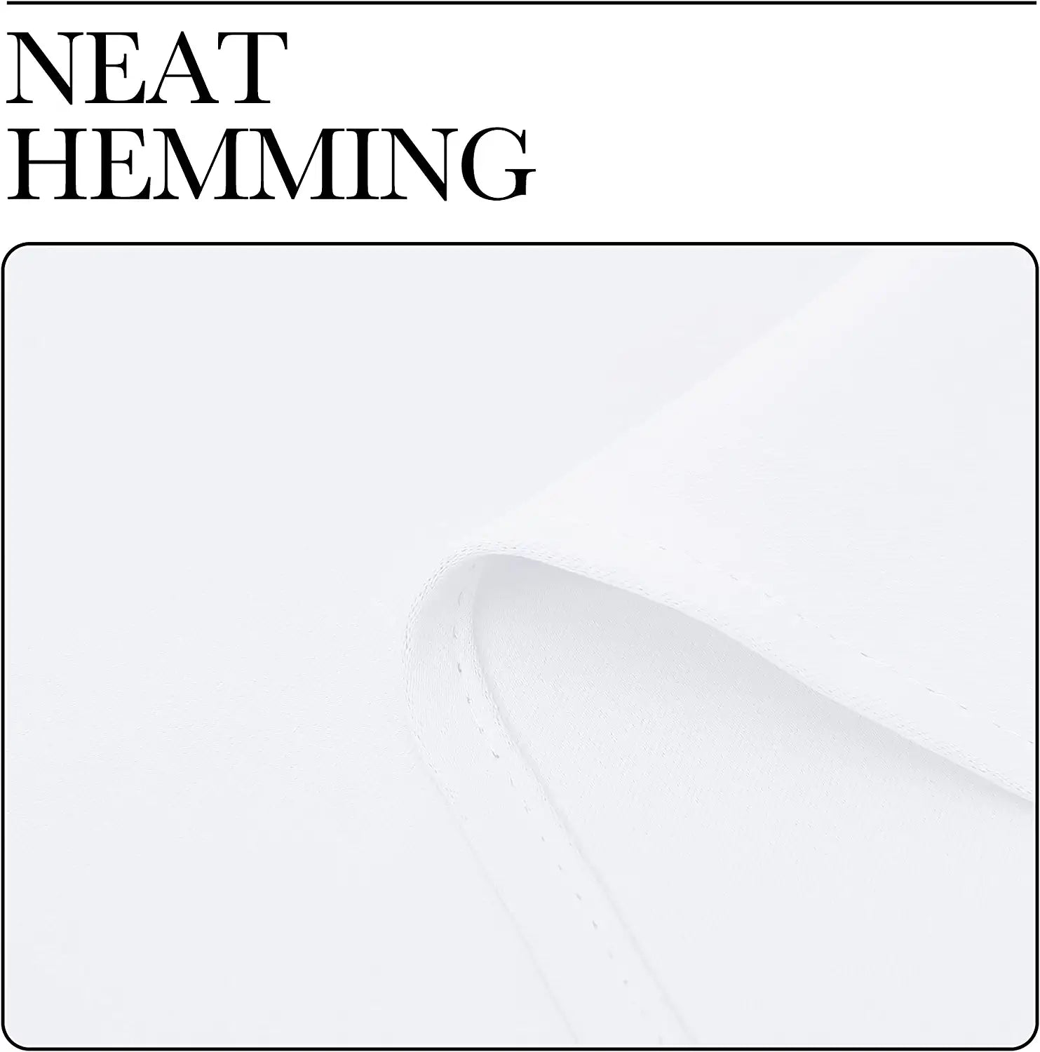 Living Room Curtain Drapes - (White Color) W70 X L95, Set of 2, Window Treatment Drapery Panels