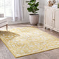 Della Gold Vintage Medallion Pattern Area Rug 5X7 (5'3" X 7'2")