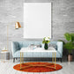 SalonMore Rectangle Coffee Table with Gold Y-Leg and White Top