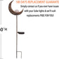 Garden Solar Lights Pathway Outdoor Moon Crackle Glass Globe Stake Metal Lights,Waterproof Warm White LED for Lawn,Patio or Courtyard (Bronze)