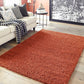 - Über Cozy Solid Shag Collection Rug – 5' X 8' Terracotta Shag Rug Perfect for Bedrooms, Dining Rooms, Living Rooms, 5 X 8 Feet