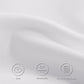 White Duvet Covers Queen Size - Soft Brushed Microfiber 3 Pieces with Zipper Closure, 1 Duvet Cover 90X90 Inches and 2 Pillow Shams