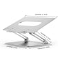 Adjustable Laptop Stand for Desk, Ergonomic Portable Computer Stand Aluminum Laptop Holder with Heat-Vent to Elevate Laptop, Macbook, Air, Pro, Dell XPS, Samsung, 11-17" All Laptop Stand Holder