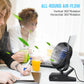 USB Powered Clip on Fan, 6 Inch Portable Fan with Cord, 3 Speeds Strong Airflow, Small Fan with Sturdy Clamp, Quiet Personal Desk Fan & Clip Fan