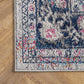 Lilah Medallion Vintage Area Rug, 5' X 7' 5", Blue