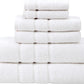 White Bath Towel Set - Turkish Cotton Hotel Towels - Turkish Bathroom Towel Set - Turkish Cotton Bath Towels Set of 6 by Upthrone