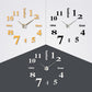 Modern DIY Analog 3D Mirror Surface Large Number Wall Clock Sticker Home Decor