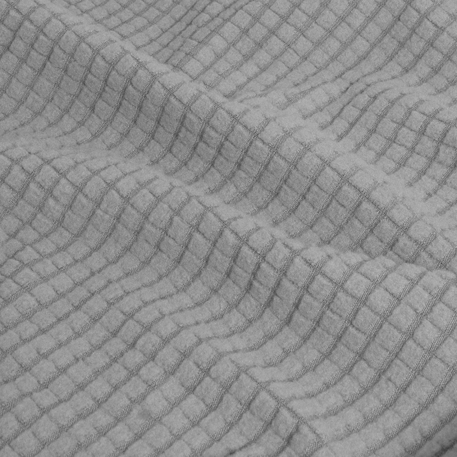 4 Pieces Stretch Couch Cover Sofa Cover for Dogs Washable Sofa Slipcover for 3 Separate Cushion Couch Spandex Jacquard Fabric Elastic Furniture Protector for Pets, Kids (Light Gray, Sofa)