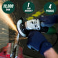 Angle Grinder | 4-1/2-Inch | Includes 5 Grinding Wheels & Hard Case | 6.2-Amp Motor | Compact & Lightweight | G12SR4