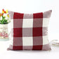Set of 4 Farmhouse Buffalo Checker Plaid Throw Pillow Covers Size 18" X 18"