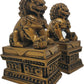 Wealth Porsperity Pair of Fu Foo Dogs Guardian Lion Statues,Best Housewarming Congratulatory Gift to Ward off Evil Energy,Feng Shui Decor