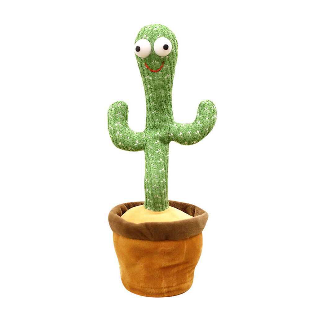 Singing Cactus Plush Toy Glow Dancing Electronic Recording Funny Song Fun Toy US