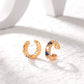 Gold Ear Cuff Earring 18K Gold Plated Non Pierced Ear Cartilage Clip on Wrap Hoop Tiny Chunky Blod Thick Simple Minimalist Handmade Delicate Hypoallergenic Ear Cuff Fake Earrings Women Gift