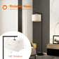 Montage Modern Floor Lamp for Living Room Lighting - Bedroom & Nursery Standing Accent Lamp, Mid Century, 5' Tall Pole Light Overhangs Lamp, with LED Bulb - Black