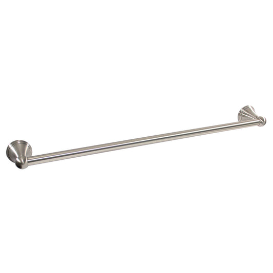 4 Piece Bathroom Hardware Accessories Set with 24" Towel Bar - Brushed Nickel