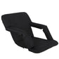 Set of Two 5 Reclining Positions Tiltable Stadium Seat Concert Bleacher Chair