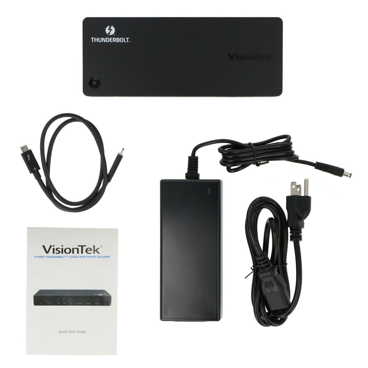 Visiontek Thunderbolt 3 and USB C Docking Station Dual 4K Displays VT4800 901292