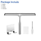 Window Squeegee Shower Cleaner Car Glass Wash Water Wiper Stainless Steel Blade